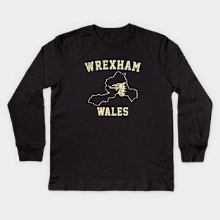 Wrexham Wales / Cymru Kids Long Sleeve T-Shirt